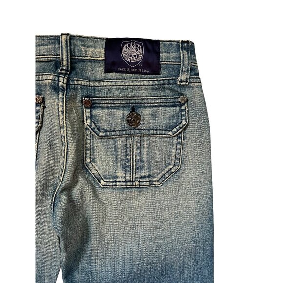 Rock & Republic Low Rise Bootcut Blue Denim Jeans Women's Size 25 NWT - Picture 7 of 7